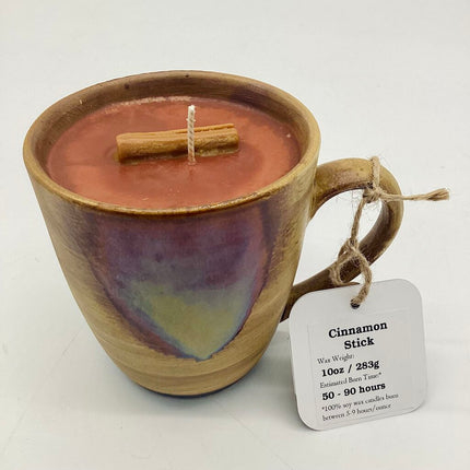 Cinnamon Stick (Drip Texture Glaze Mug) - Mug Candle - 100% soy wax