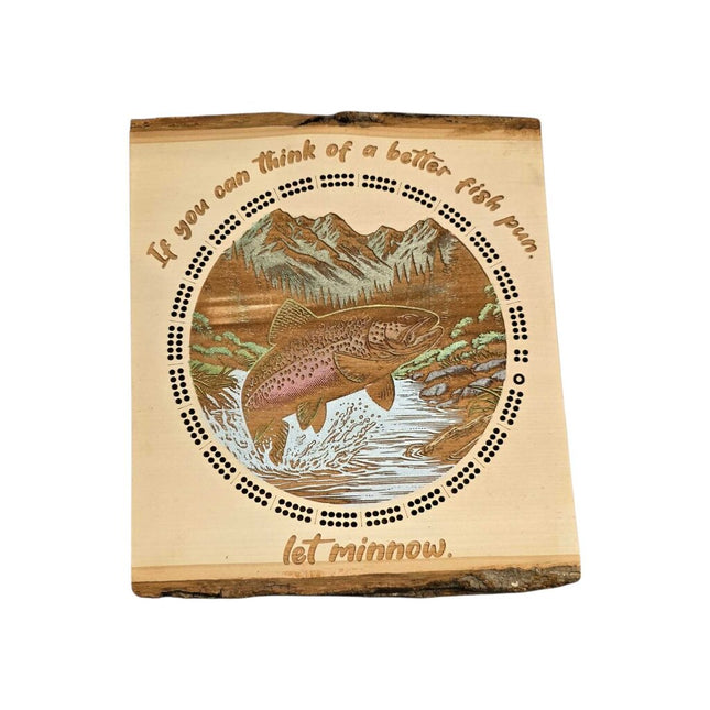 Fish Pun Cribbage Board