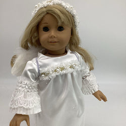 White angel dress with wings and headband - view 2