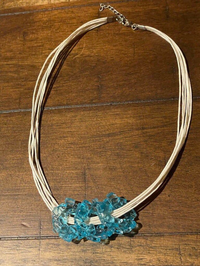 Triple Wreath Turquoise Choker Necklace2