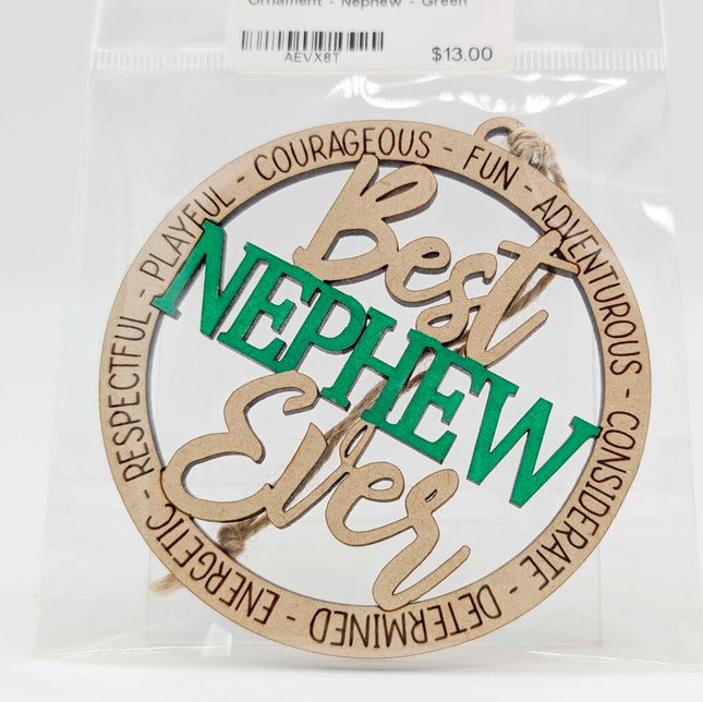 Ornament - Nephew - Green