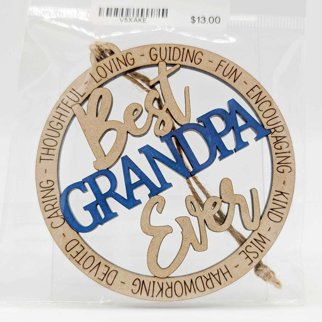 Ornament - Grandpa - Dark Blue
