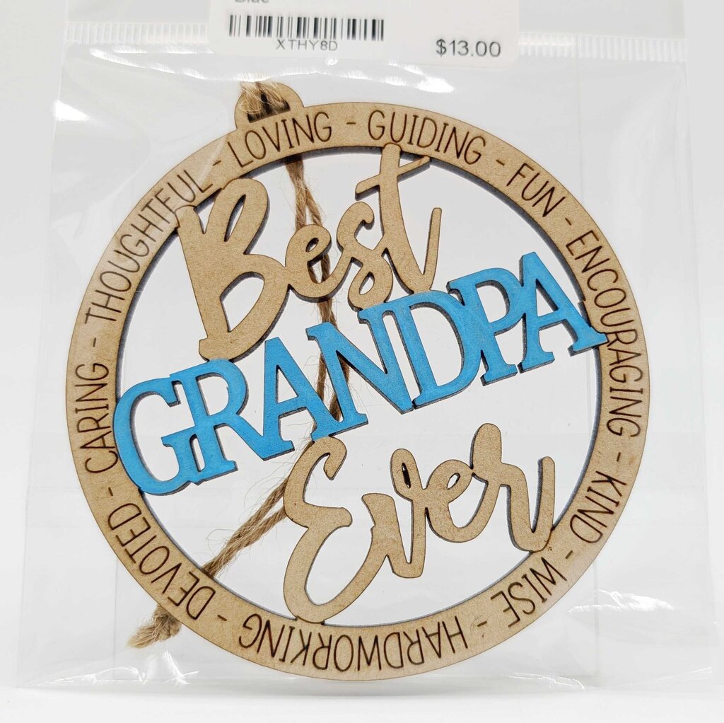Ornament - Grandpa - Light Blue