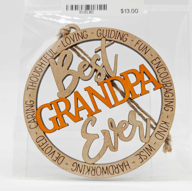 Ornament - Grandpa - Orange