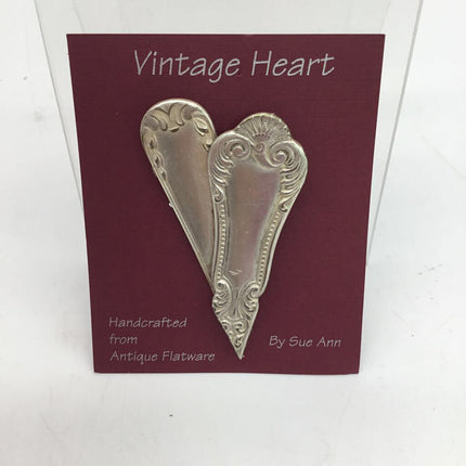 Heart Pin from Flatware W