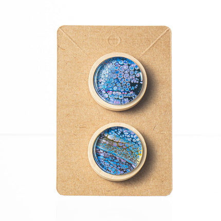 Magnets set of 2 in wood frame