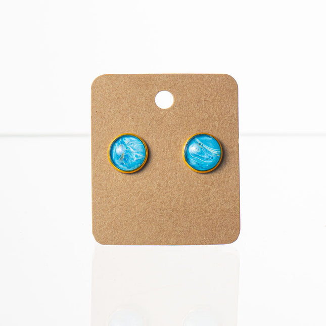 Stud Earrings Round