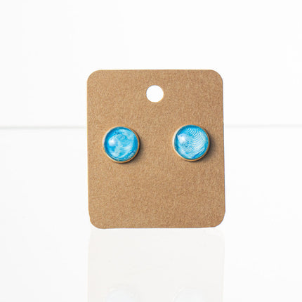 Stud Earrings Round
