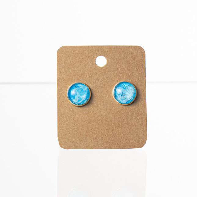 Stud Earrings Round