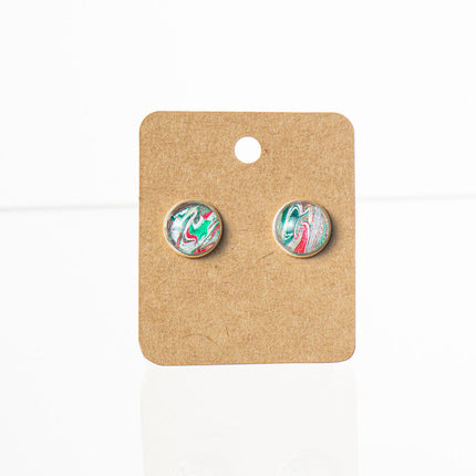 Stud Earrings Round