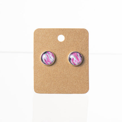 Stud Earrings Round