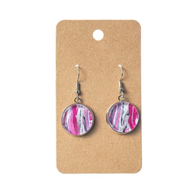 Drop Earrings Round Shape