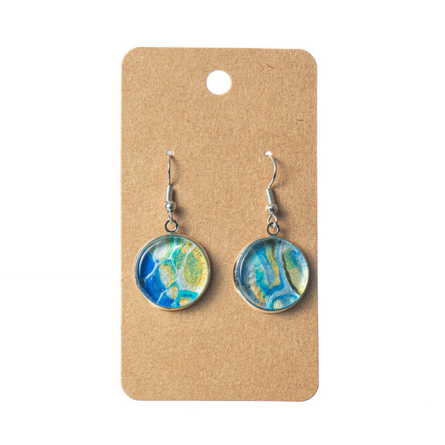 Drop Earrings Round Shape