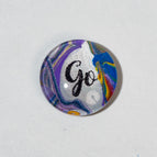 Silver, purple, black