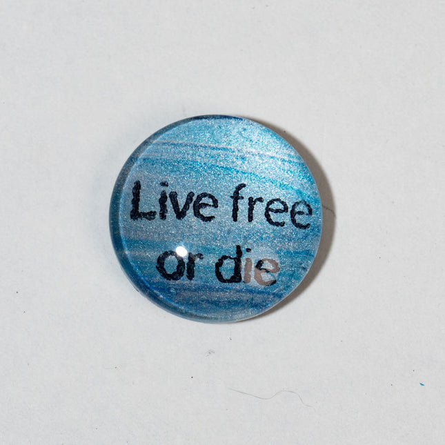 1" Live Free of die Magnet