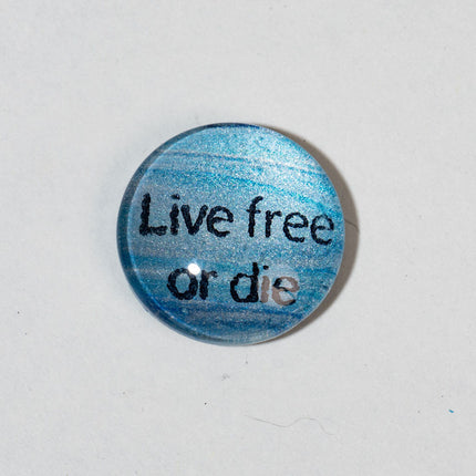 1" Live Free of die Magnet