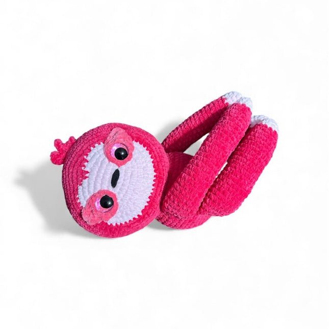 Crocheted giant sloth plushie