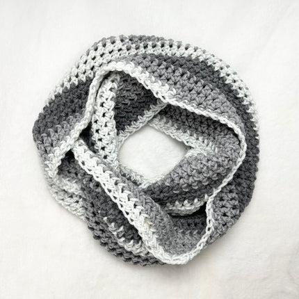 Infinity Scarf - Sweet Roll Silver