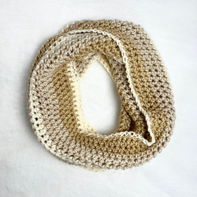 Infinity Scarf - Sweet Roll Peanut Butter