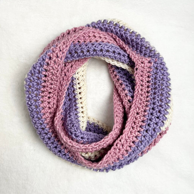 Infinity Scarf - Sweet Roll Birthday Cake