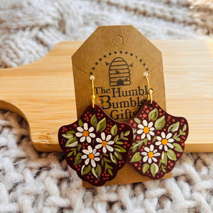 Martin daisy patch earrings