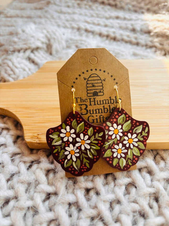 Martin daisy patch earrings
