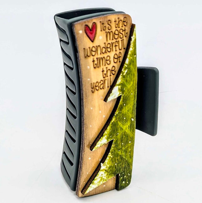 Hair Claw Med - Christmas Tree Interchangeable