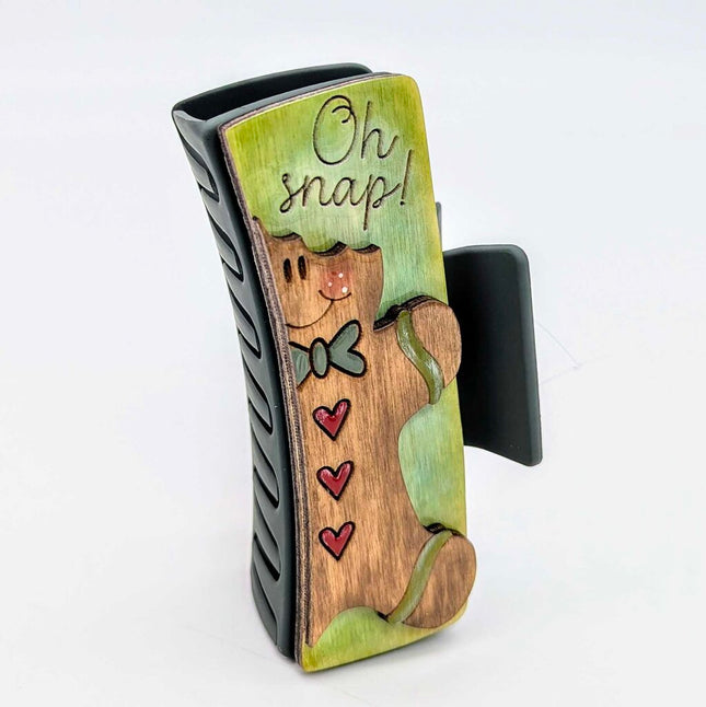 Hair Claw Med - Gingerbread Interchangeable