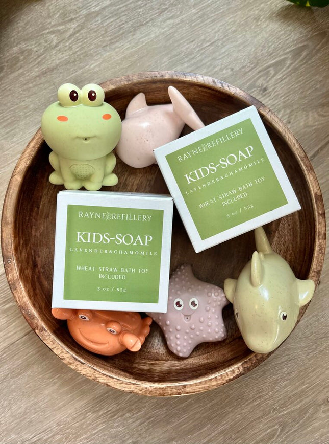 Kids Soap with Wheat Straw Bath Toy - Octopus