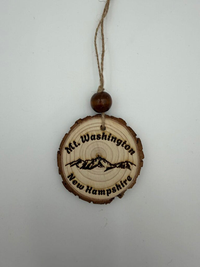 Mt Washington Wood Slice Ornament