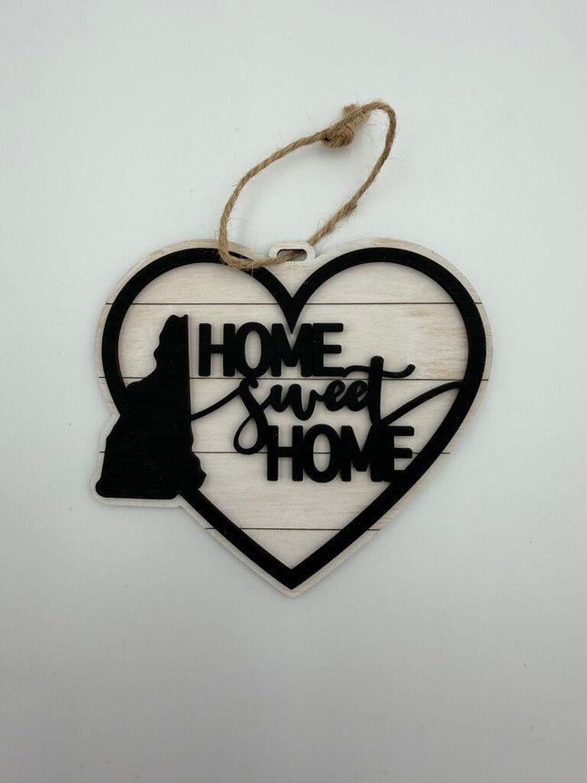 NH HSH Black/White Layered Wood Ornament