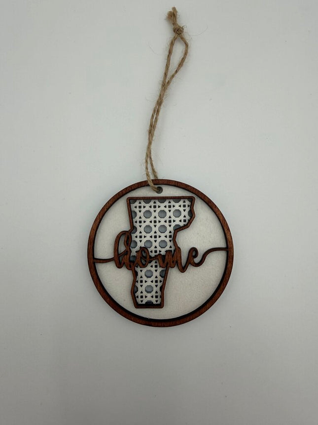 Vermont Rattan Wood Ornament