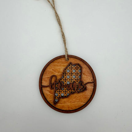 Maine Rattan Wood Ornament