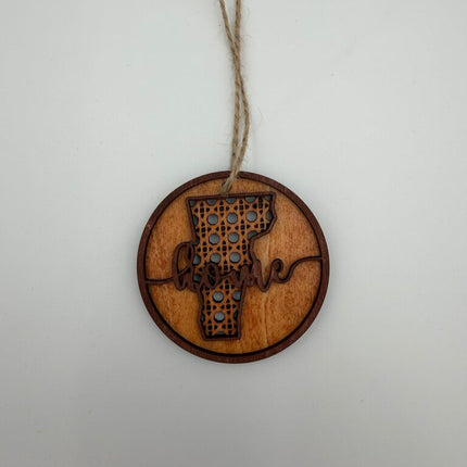 Vermont Rattan Wood Ornament