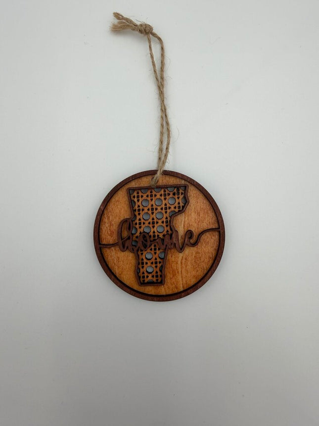 Vermont Rattan Wood Ornament