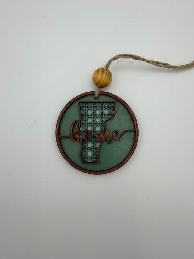 Vermont Rattan Wood Ornament