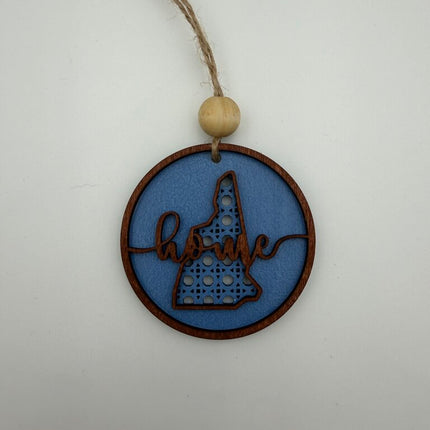 New Hampshire Rattan Wood Ornament