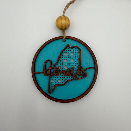 Maine Rattan Wood Ornament