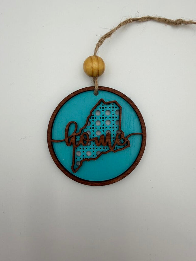Maine Rattan Wood Ornament