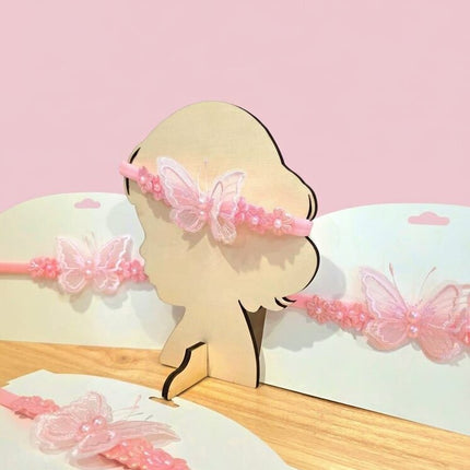 Pink Butterfly Baby Headband