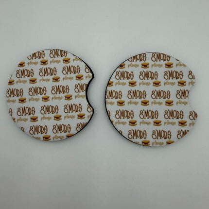 Smores Neoprene Car Coaster Set