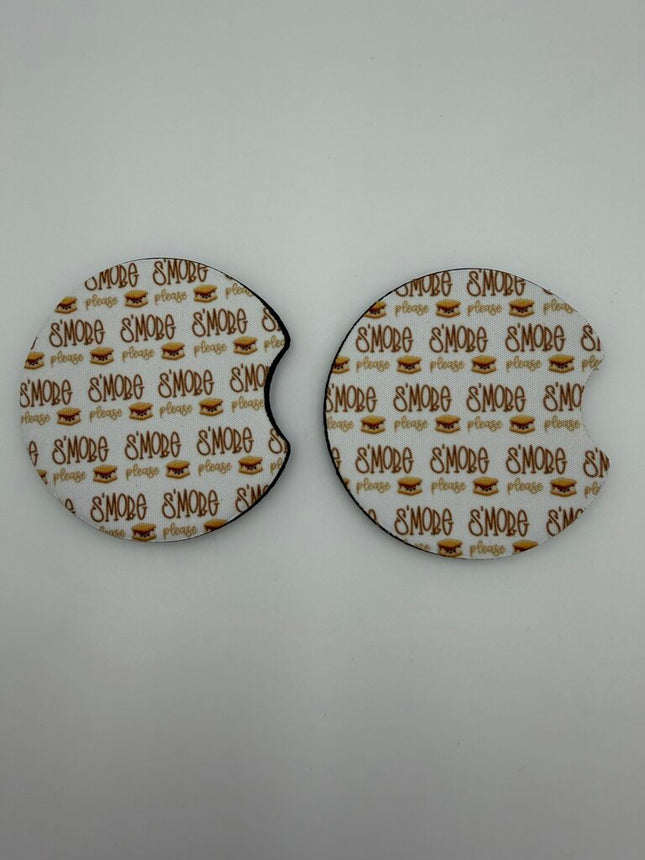 Smores Neoprene Car Coaster Set