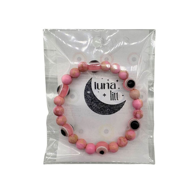 Evil Eye Bracelet - Pink
