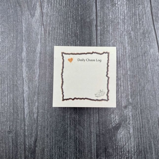 Daily Chaos Log Sticky Note