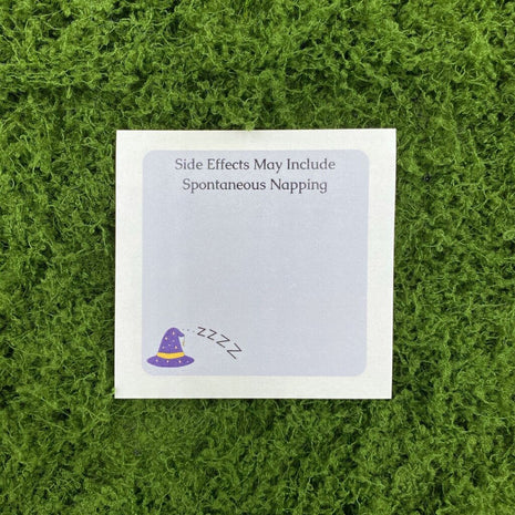 Side Effects May Include Spontaneous Napping Sticky Note