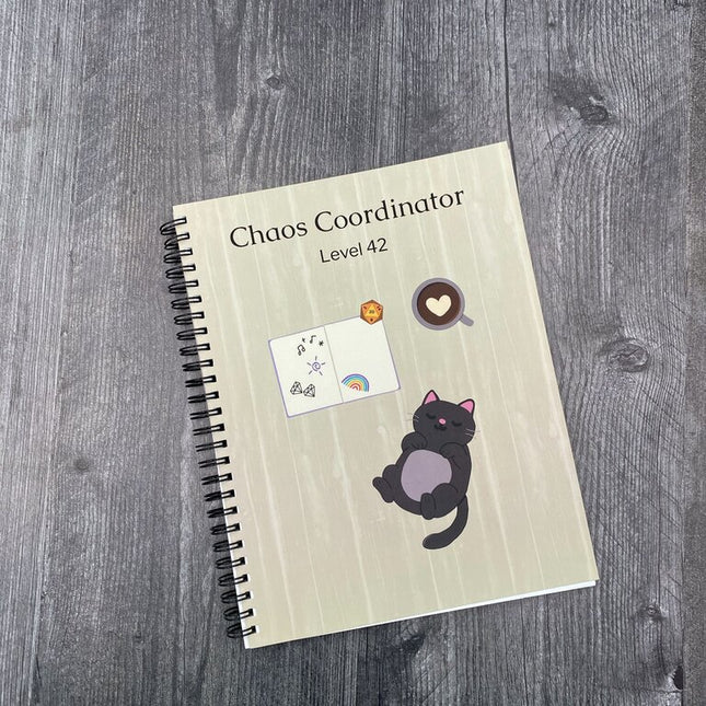 Chaos Coordinator Level 42 Spiral Notebook