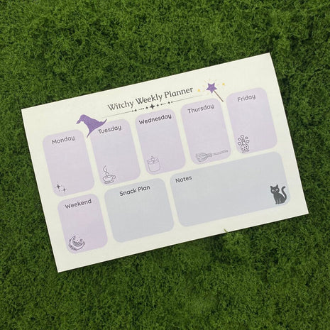 Witchy Weekly Planner 8.5x5.5 Inch Notepad