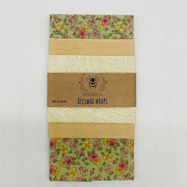 Beeswax Wraps 3 Pack Vintage Flowers