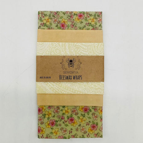Beeswax Wraps 3 Pack Vintage Flowers