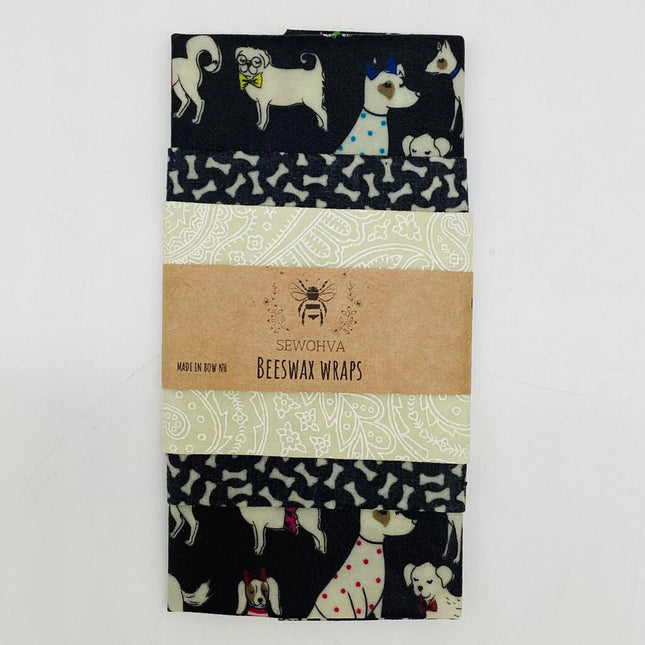 Beeswax Wraps 3Pack Dogs